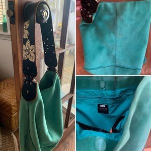 Suede Handbag